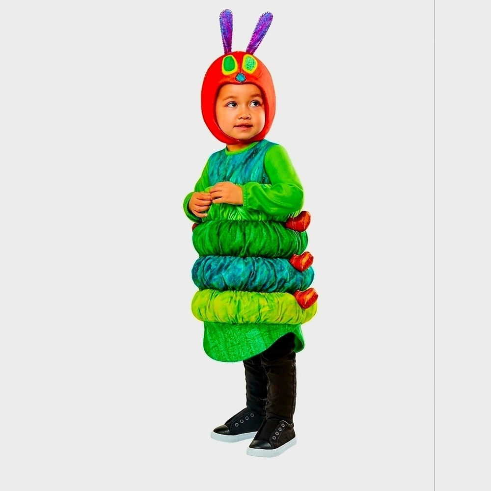 New the Very Hungry Caterpillar Unisex Baby Halloween Costume Set, Tunic & Hat - Picture 2 of 8